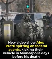 Alex Pretti confronting ICE agents